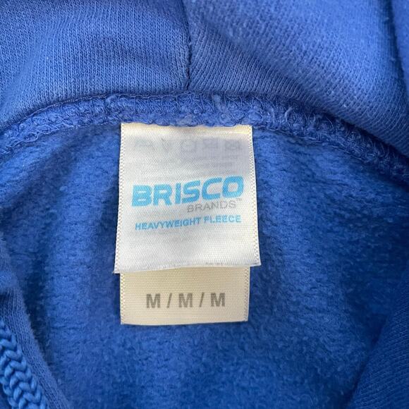 Dunder Mifflin The Office Blue Hoodie Medium Brisco Brands Heavyweight Fleece - Picture 3 of 6